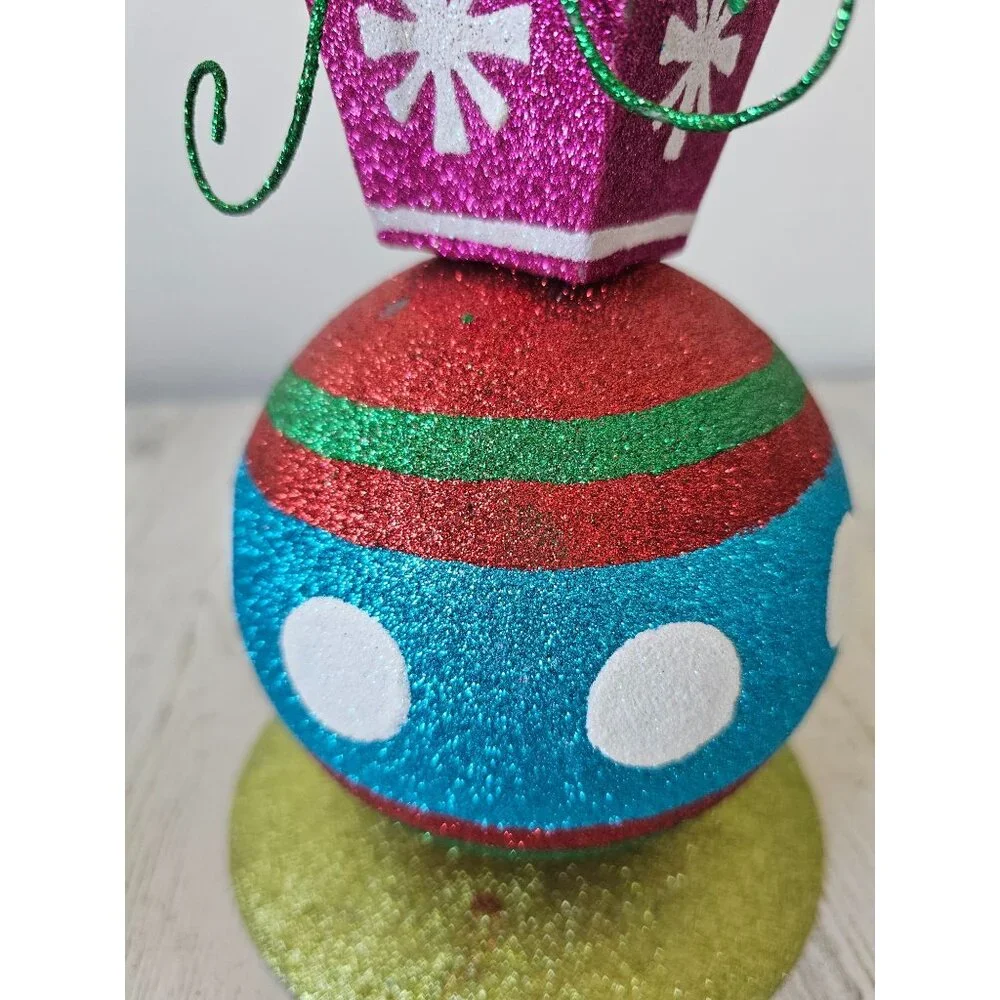Pier 1 ornament glitter vintage rare Xmas decor centerpiece Bose‎